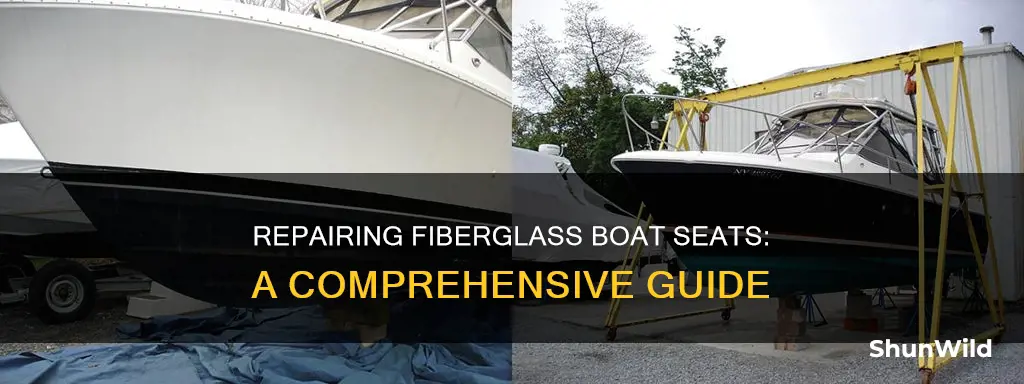 how to repair fiberglass boat seat