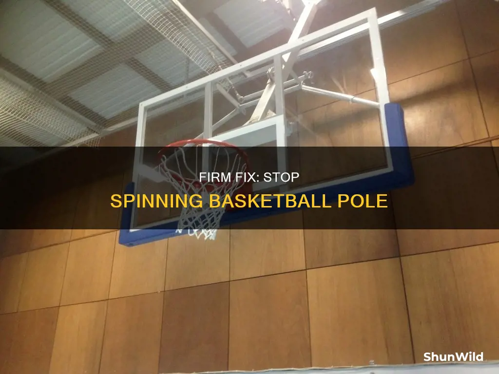 how to repair in ground basketball pole that spins