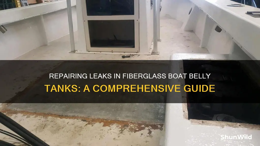 how to repair leaks in fiberglass boat belly tanks