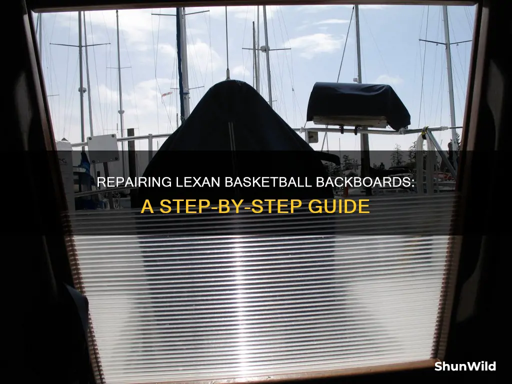 how to repair lexan basketball backboard
