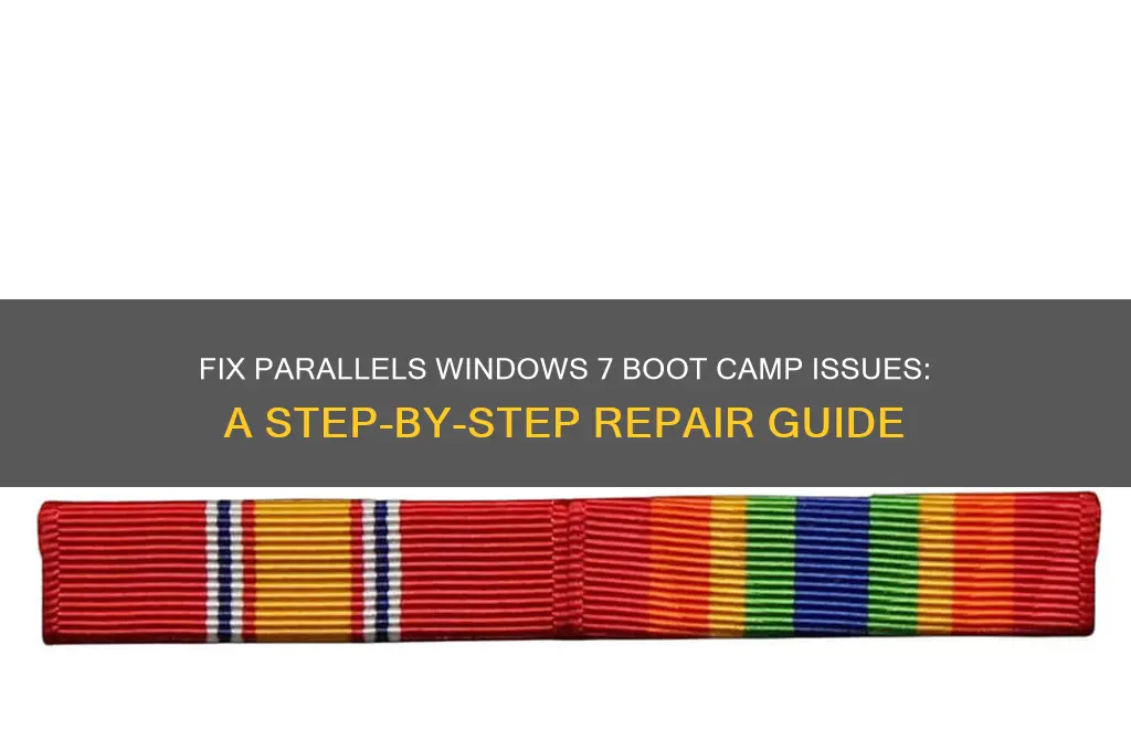 how to repair parallels windows 7 boot camp