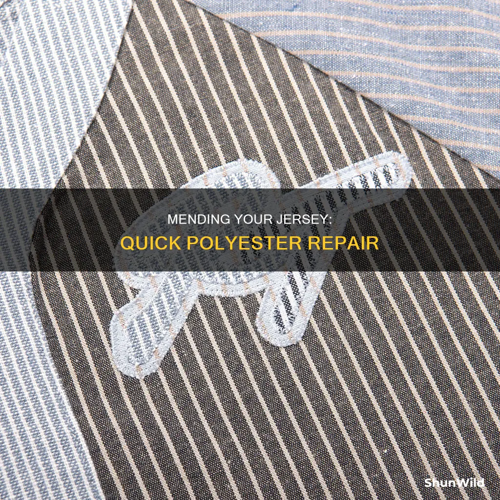 how to repair rip in a polyester basketball jersey
