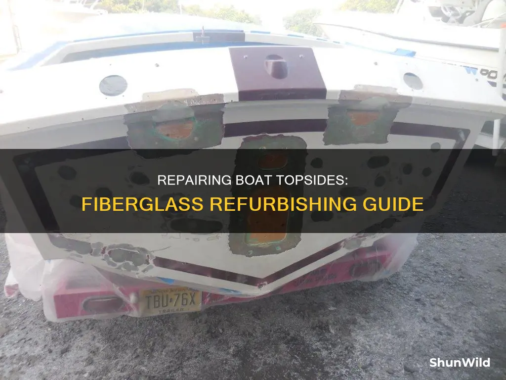 how to repair topside on a boat fiberglass