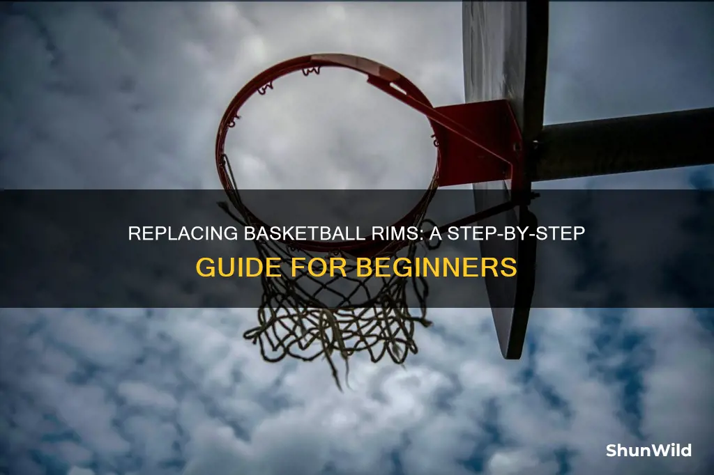 how to replace a basketball rim