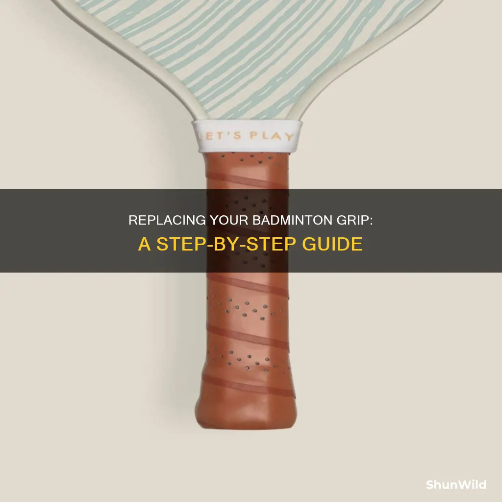 how to replace badminton grip