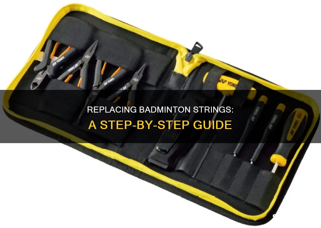 how to replace badminton string