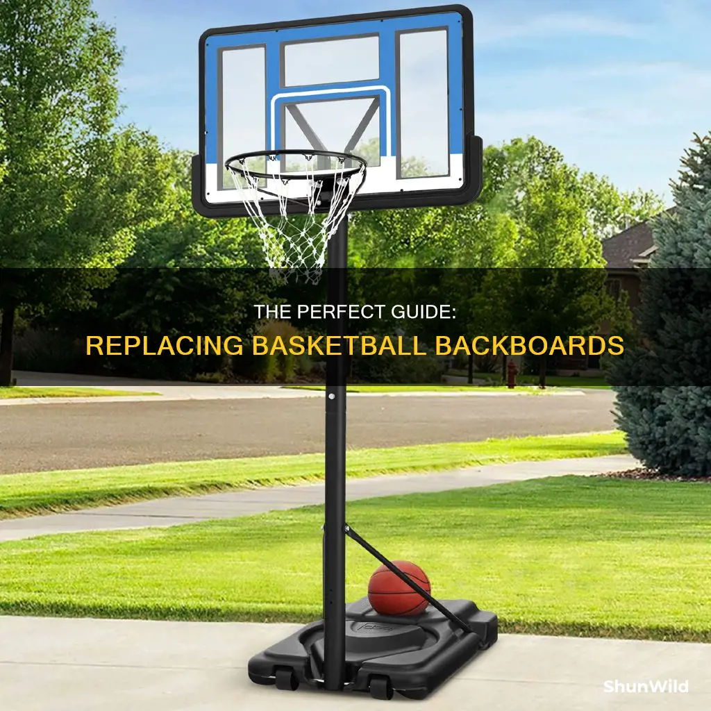how to replace basketball backboard