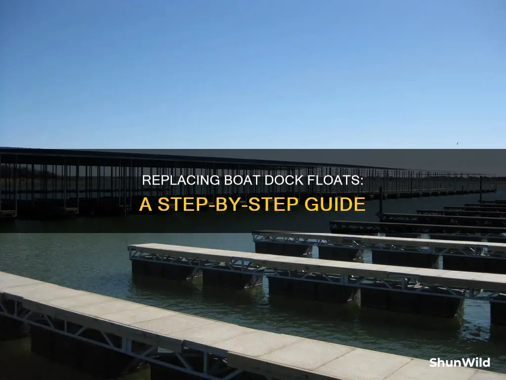 how to replace boat dock floats