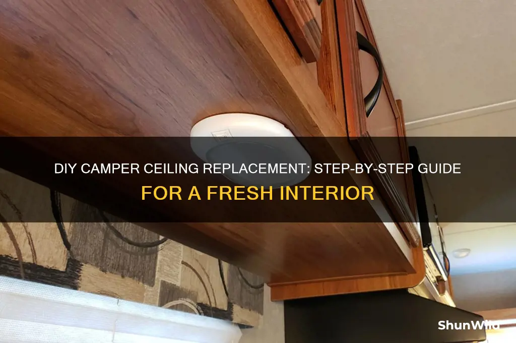 how to replace camper ceiling