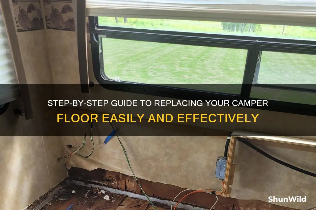 how to replace camper floor