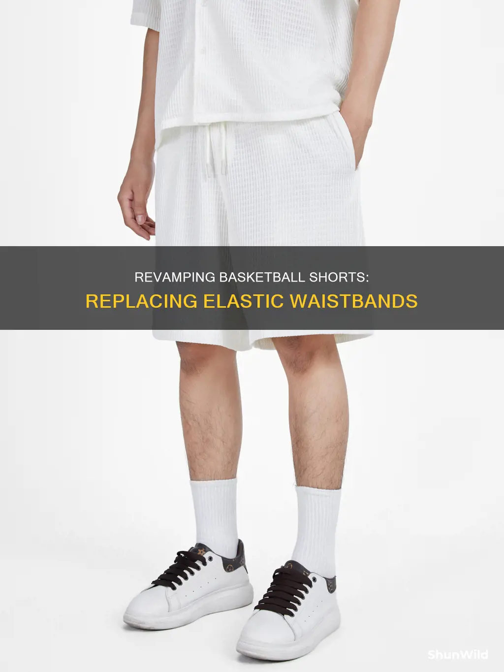 how to replace elastic in basketball shorts