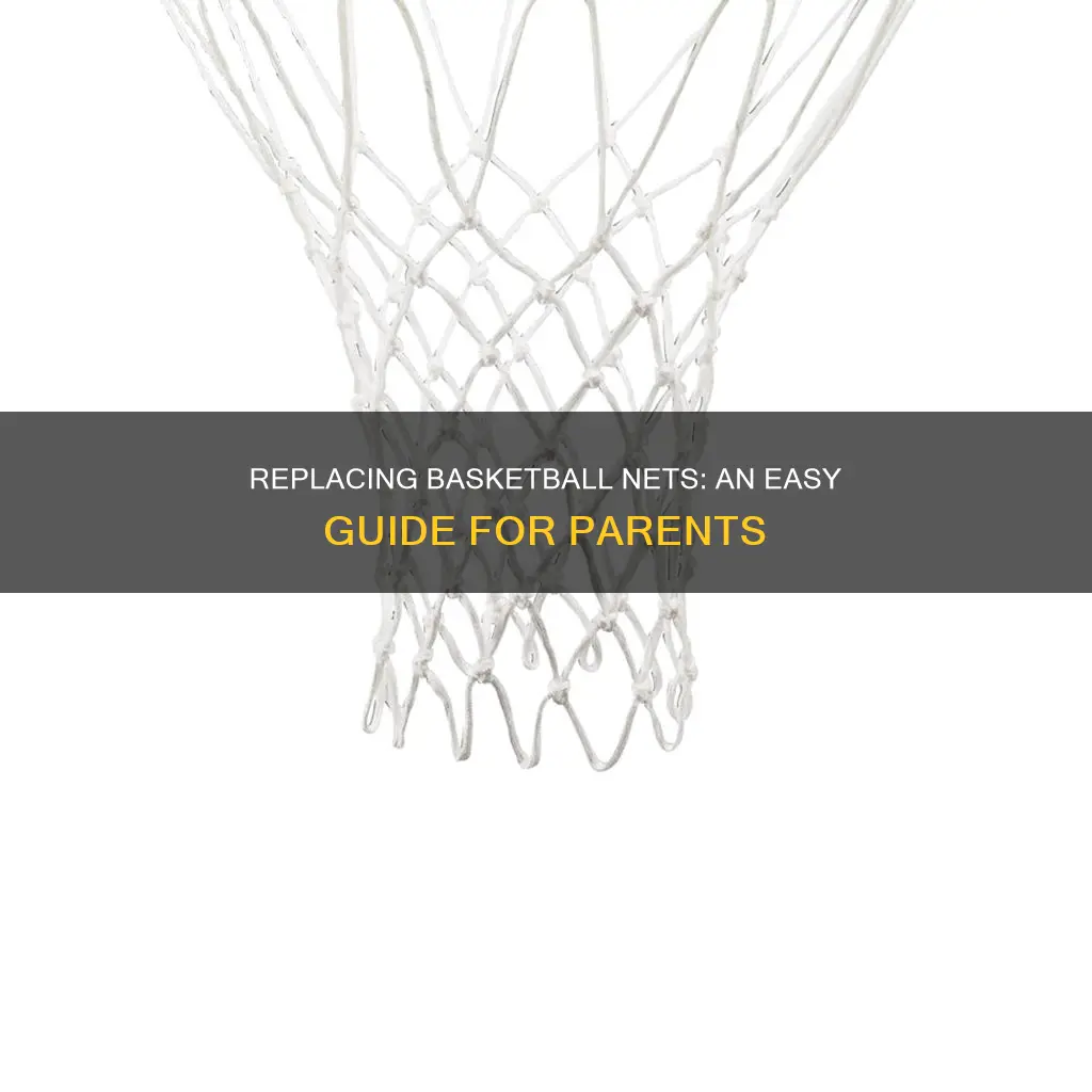 how to replace net on kid basketball goal