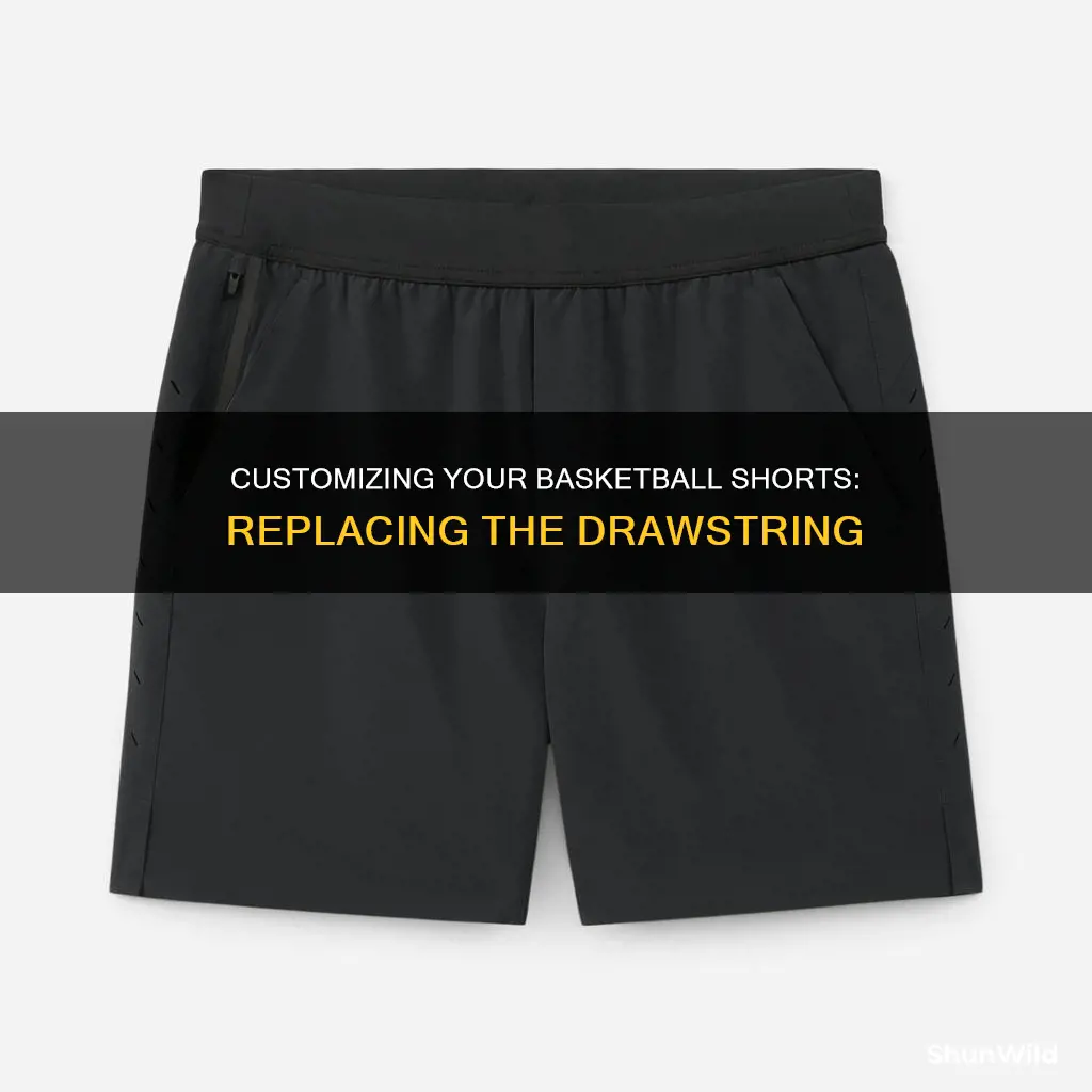 how to replace strings in basketball shorts