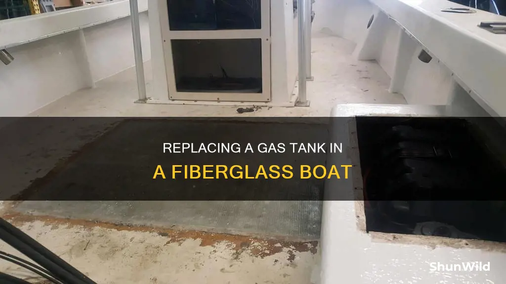 how to replace the gas tank in a fiberglass boat