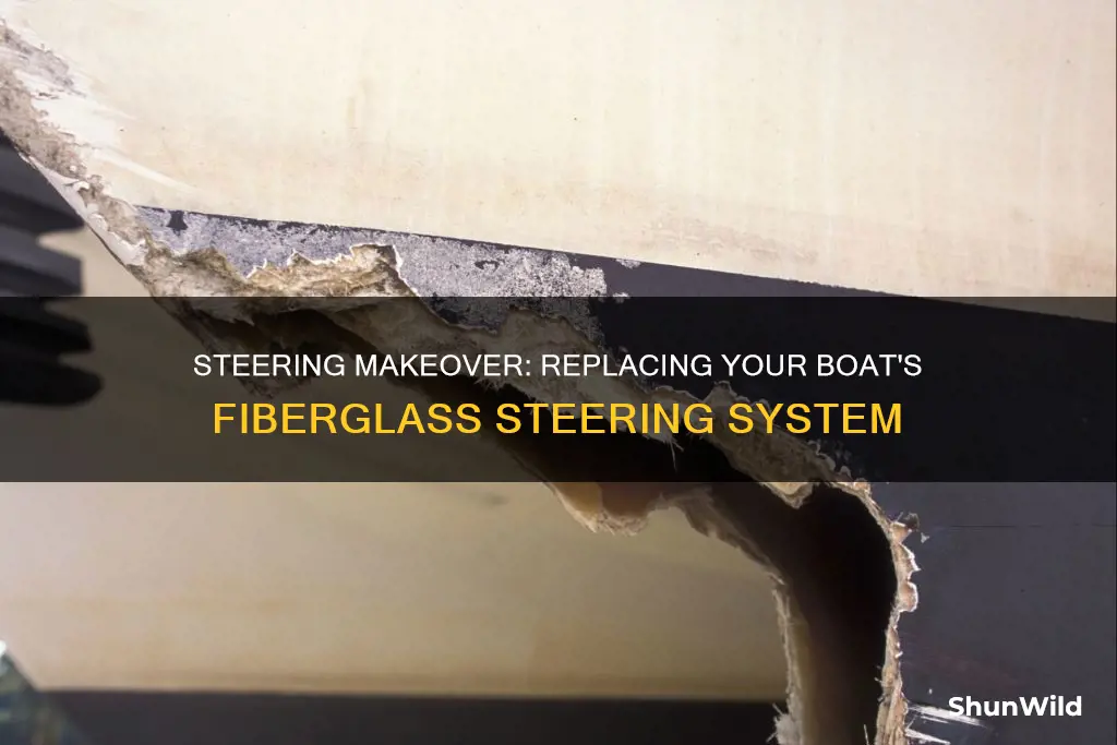 how to replace the steering on a fiberglass boat