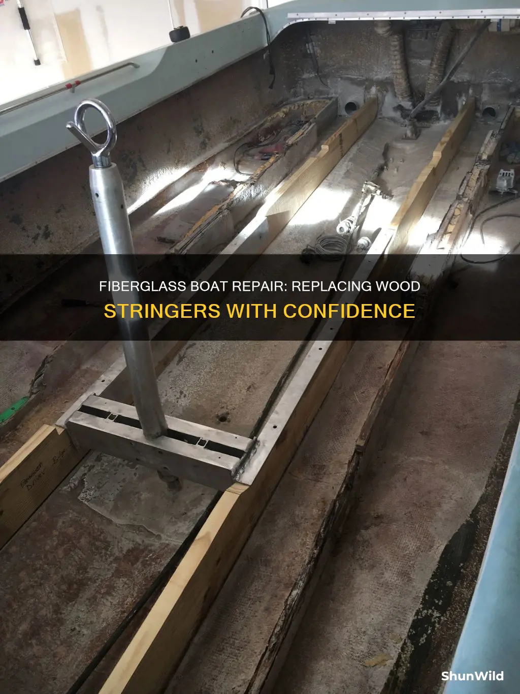 how to replace wood stringers in a fiberglass boat