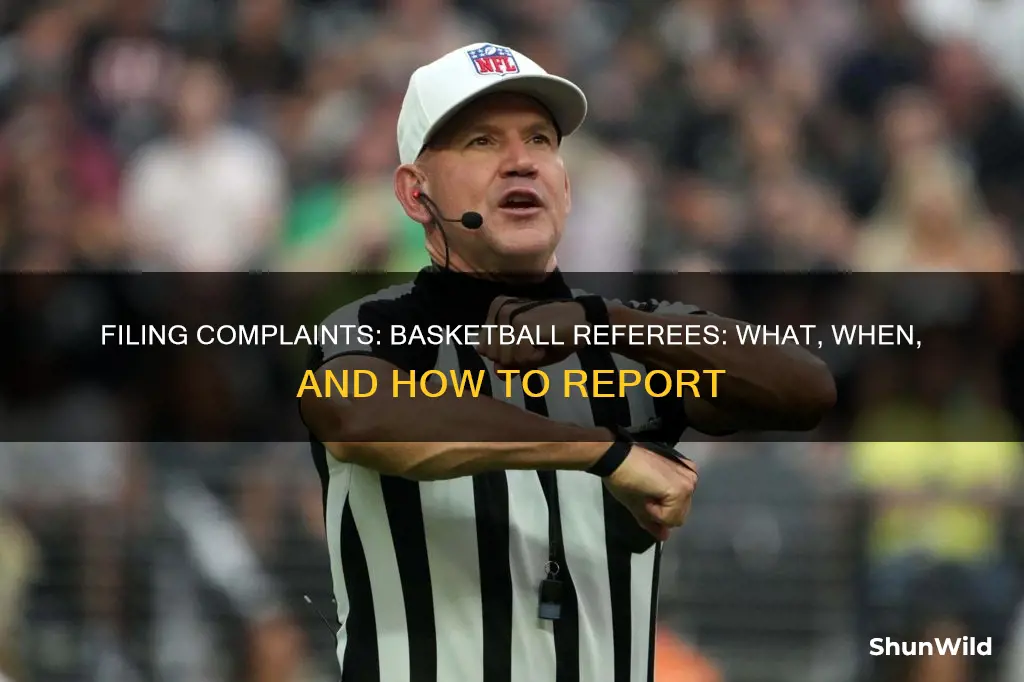 how to report a high school basketball referee