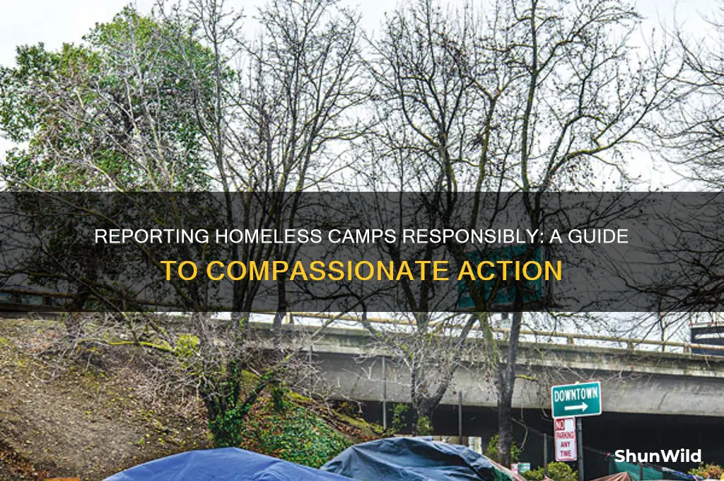 how to report homeless camp
