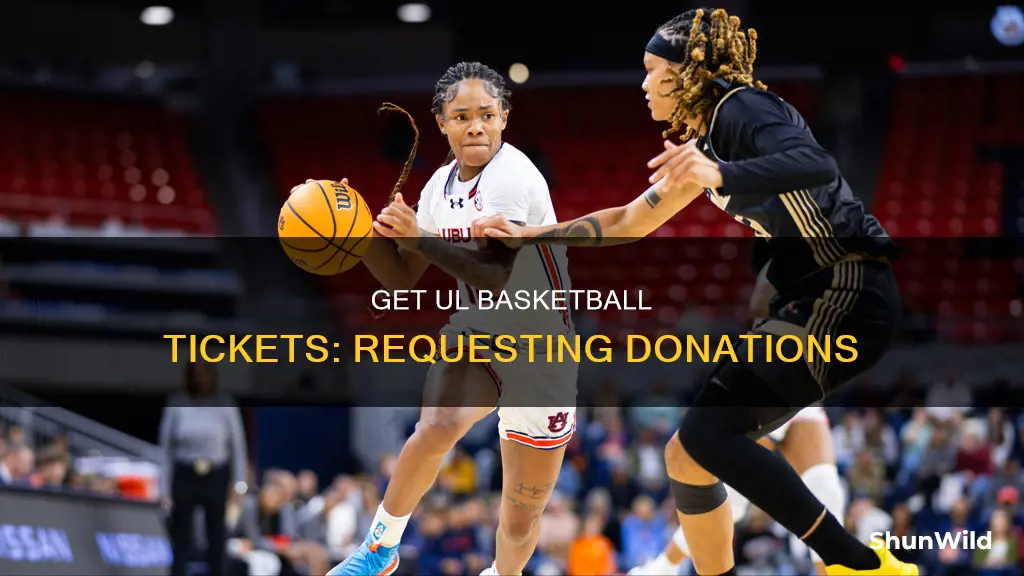 how to request ul basketball tickets donation