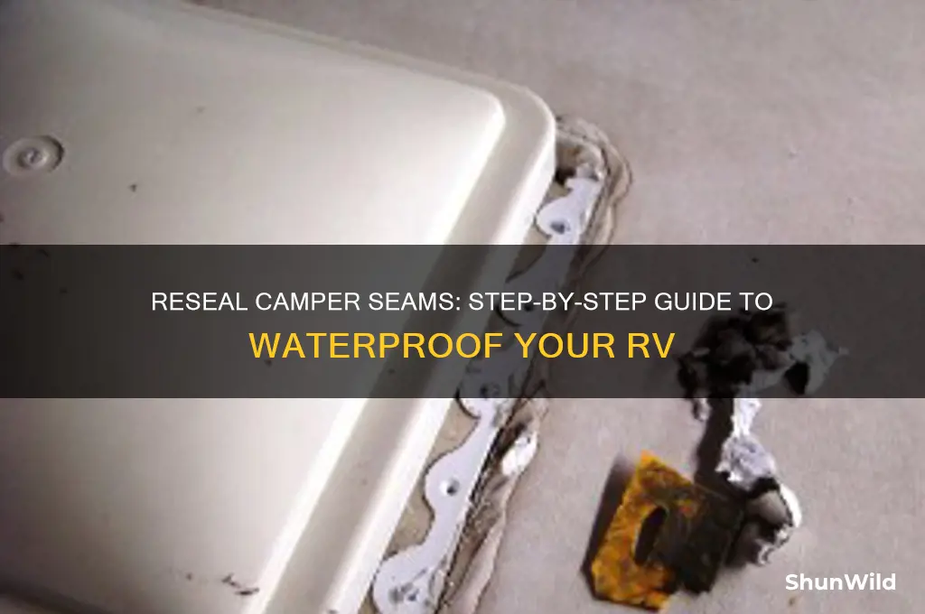 how to reseal camper seams