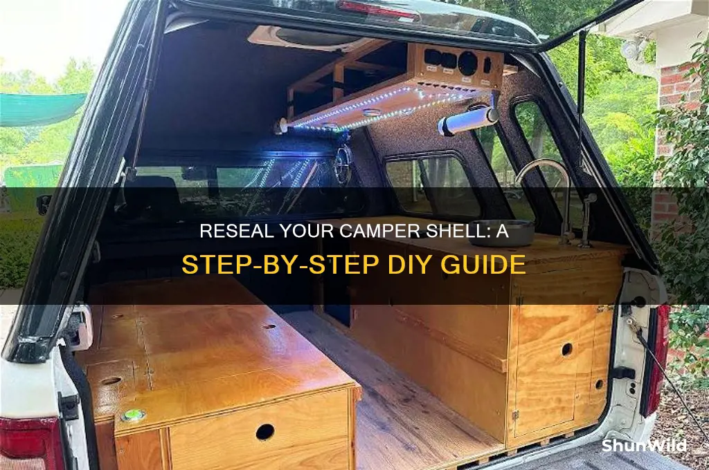 how to reseal camper shell