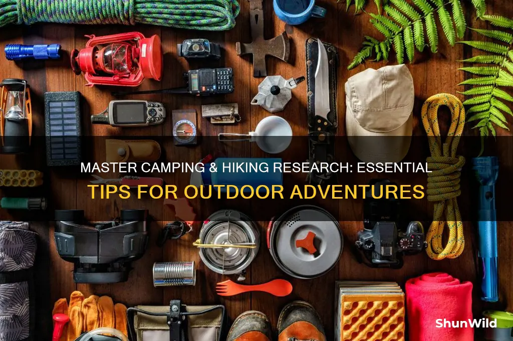 how to research camping hiking