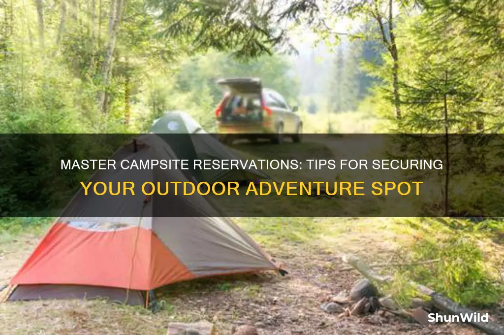 how to reserve campsites