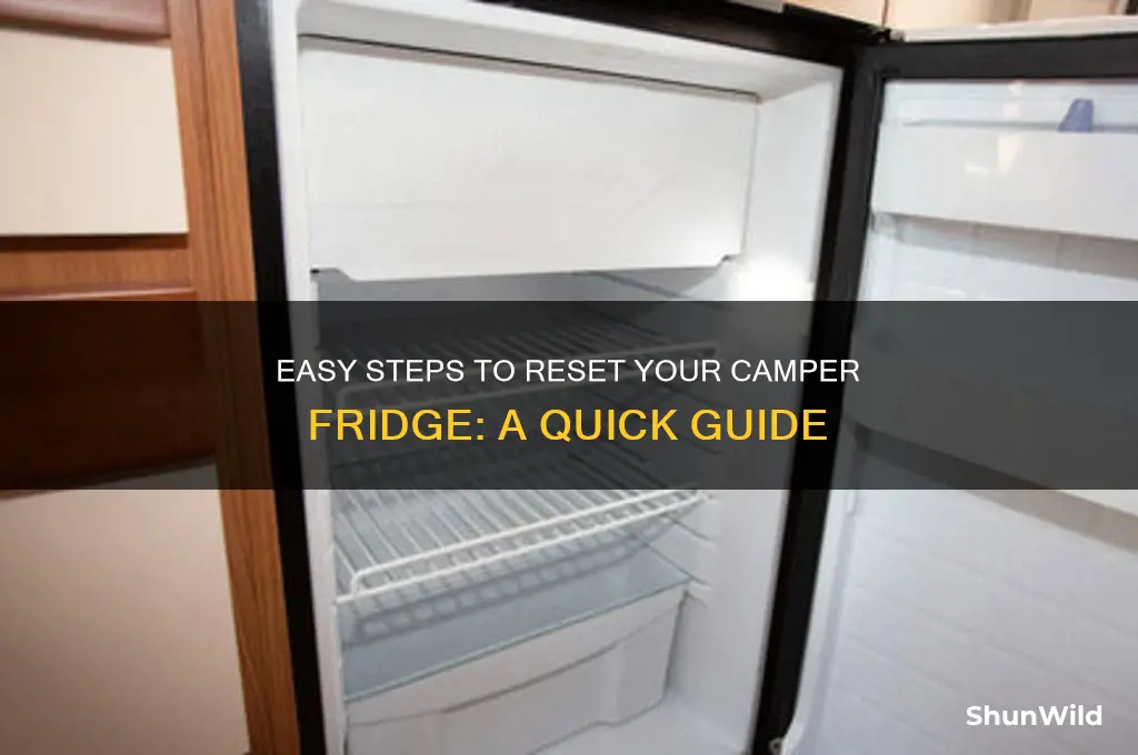 how to reset camper fridge