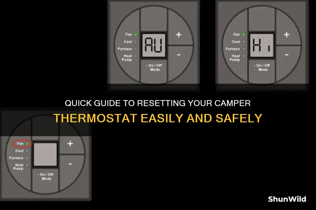 how to reset camper thermostat