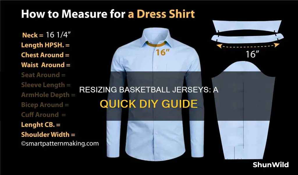 how to resize a basketball jersey