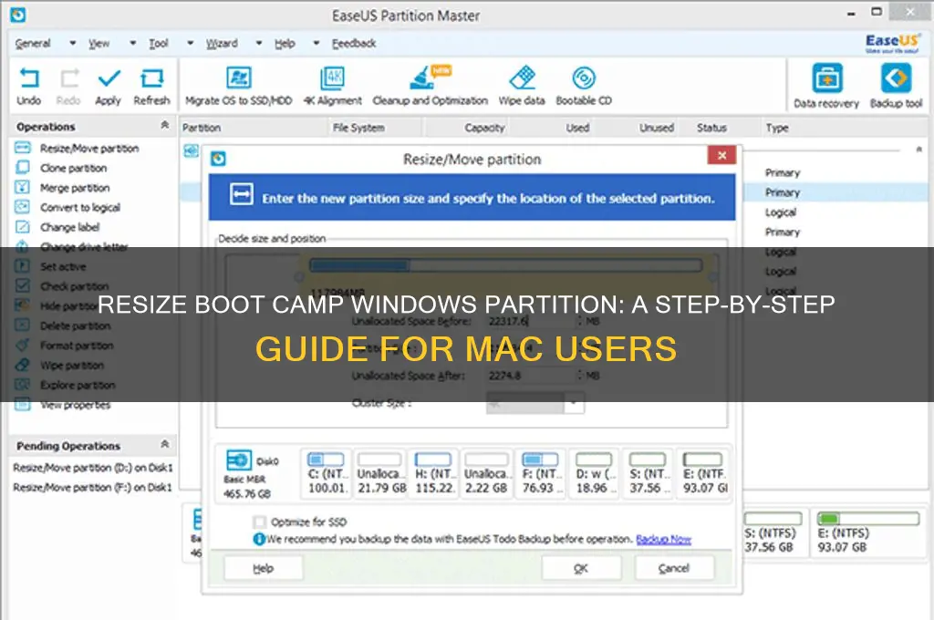 how to resize windows partition boot camp