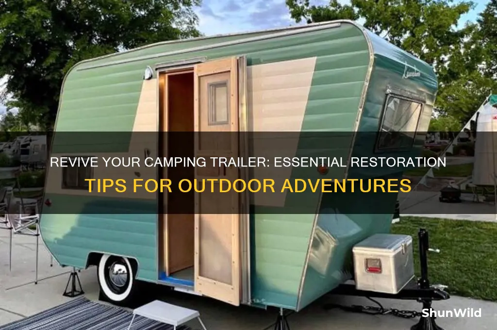 how to restoration camping trailer