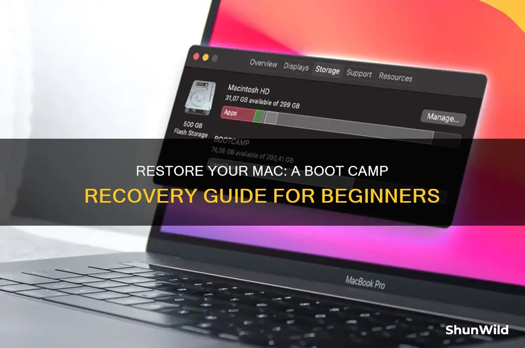 how to restore a mac computer using boot camp