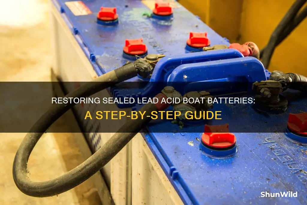 how to restore a sealed lead acid battery boat