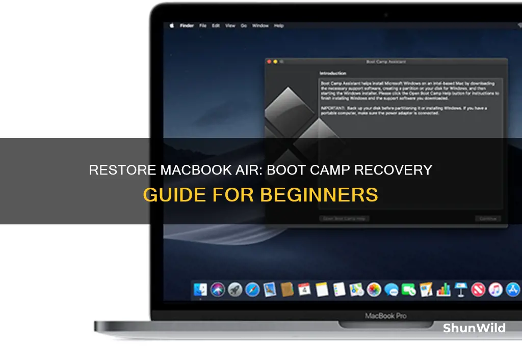 how to restore macbook air from boot camp