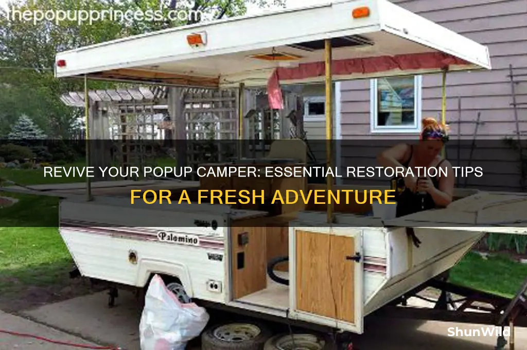 how to restore popup camper