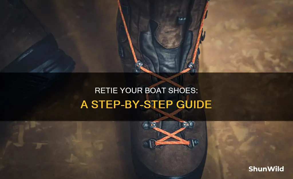 how to retie boat shoes