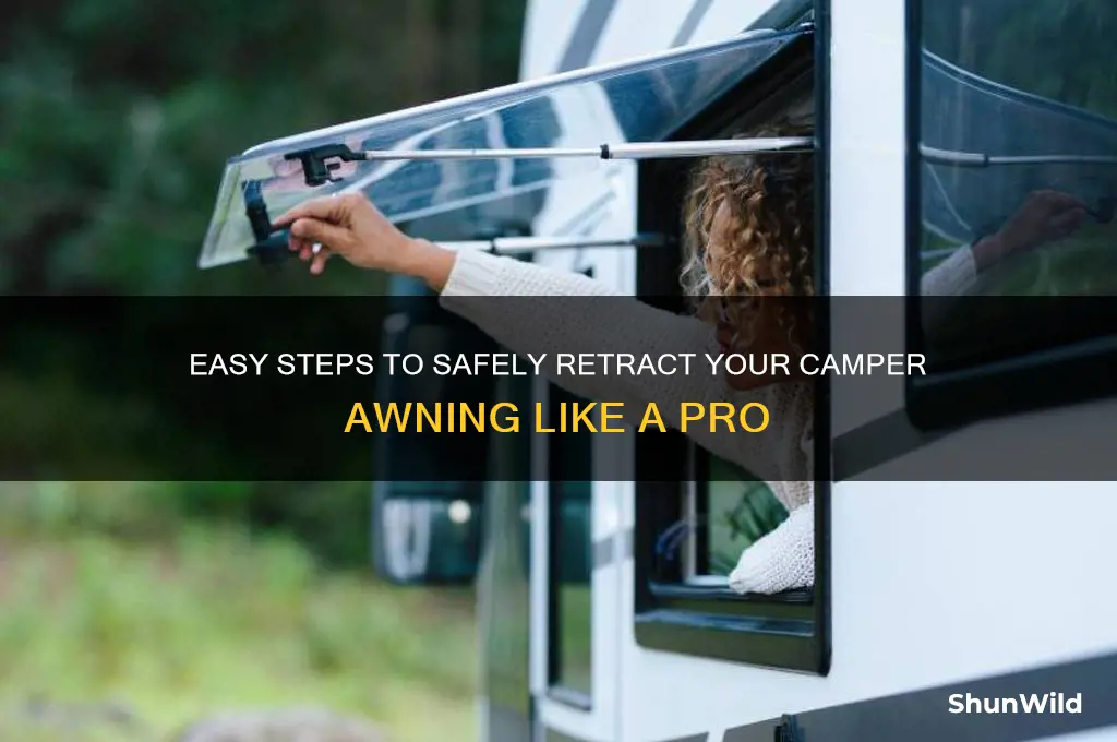 how to retract camper awning