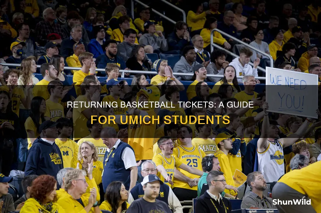 how to return basketball tickets umich