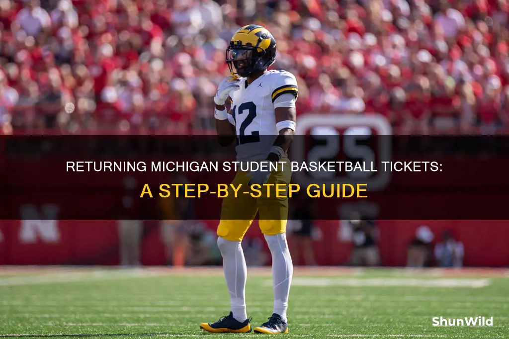 how to return michigan student basketball ticket