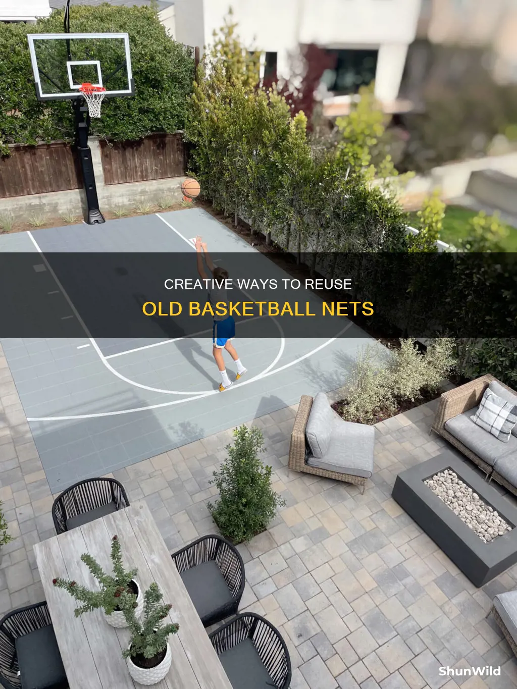 how to reuse a junk basketball net