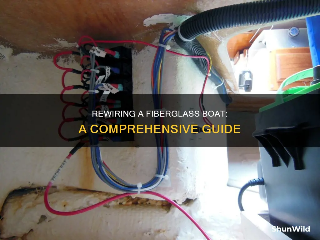 how to rewire a fiberglass boat