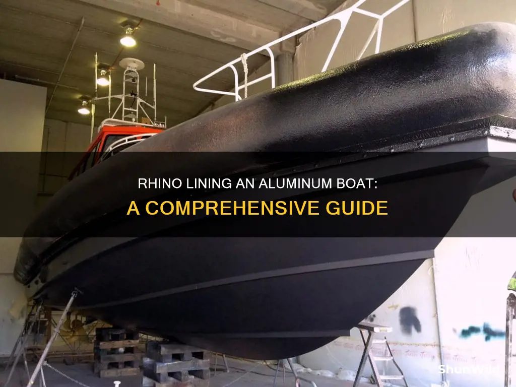 how to rhino line an aluminum boat