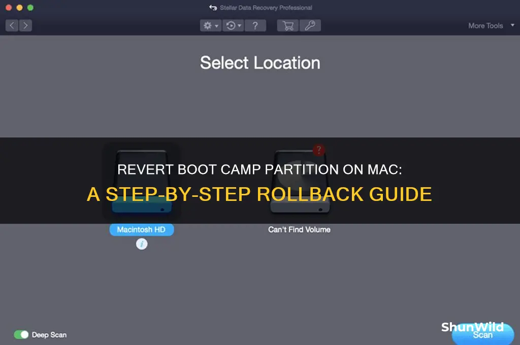 how to roll back partition on mac boot camp