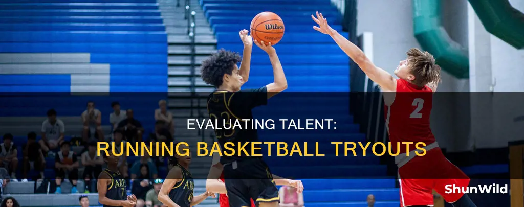 how to run a basketball tryout