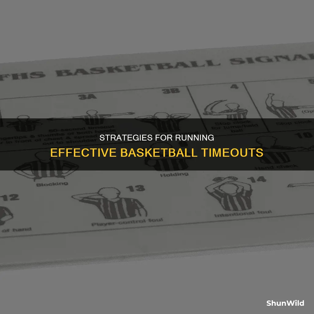 how to run a timeout in basketball