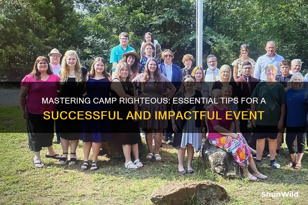 how to run camp righteous