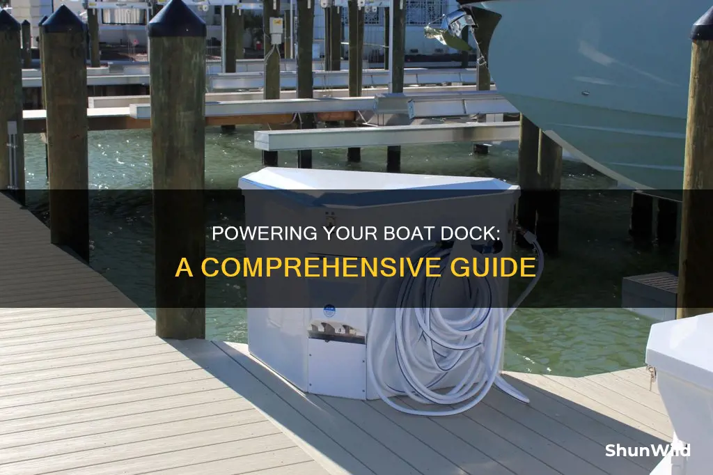 how to run power to boat dock