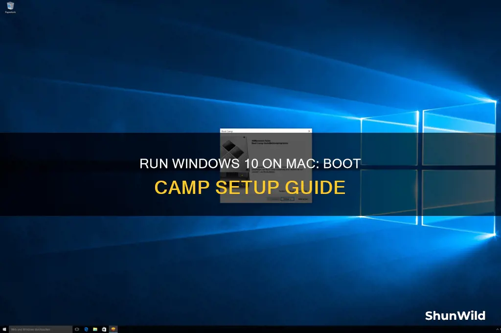 how to run windows 10 on your mac boot camp