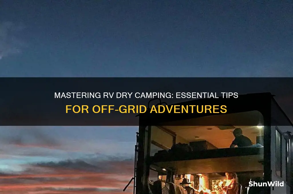 how to rv dry camping